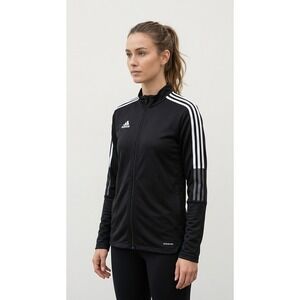 Adidas Aeroready Training Jacket Womens Medium Black Pink Athleisure‎ Activewear